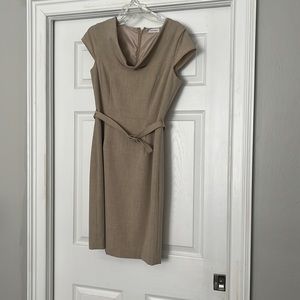 Calvin Klein size 6 dress. Beige color